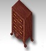 Chest of Drawers - Red - Click Image to Close